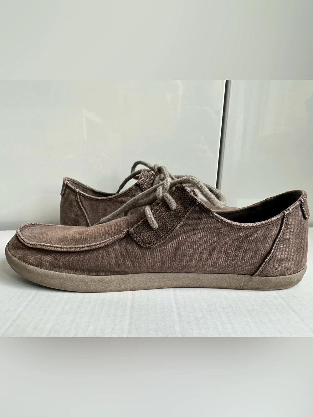 Sanuk Nu-Nami men's canvas shoes brown Size 12